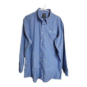 HENDRICK AUTOMOTIVE GROUP Shirt Men’s Size 17.5 32/33 Blue modern fit Workwear